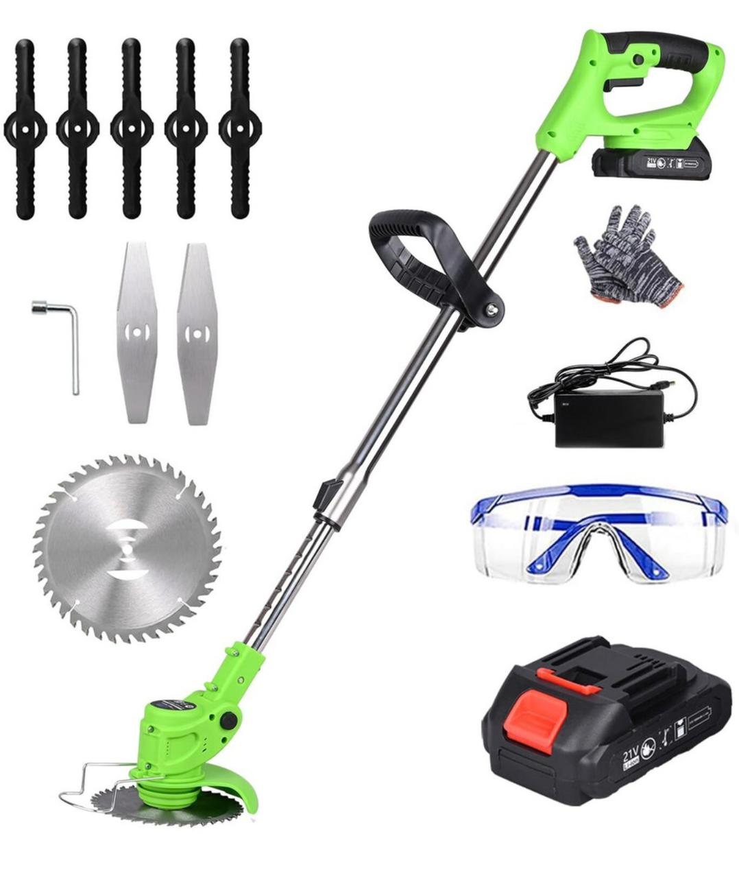 Cordless Grass Trimmer Rechargeable Lawn Cutter for Garden Edge Trimming