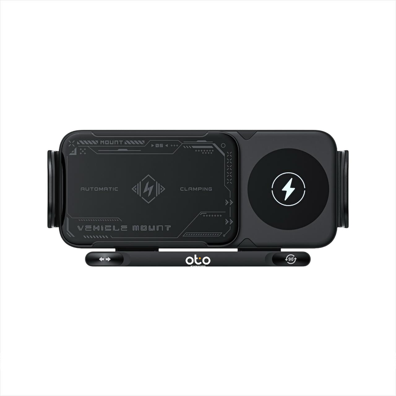 90° Folding Rechargeable Metal Car Mount