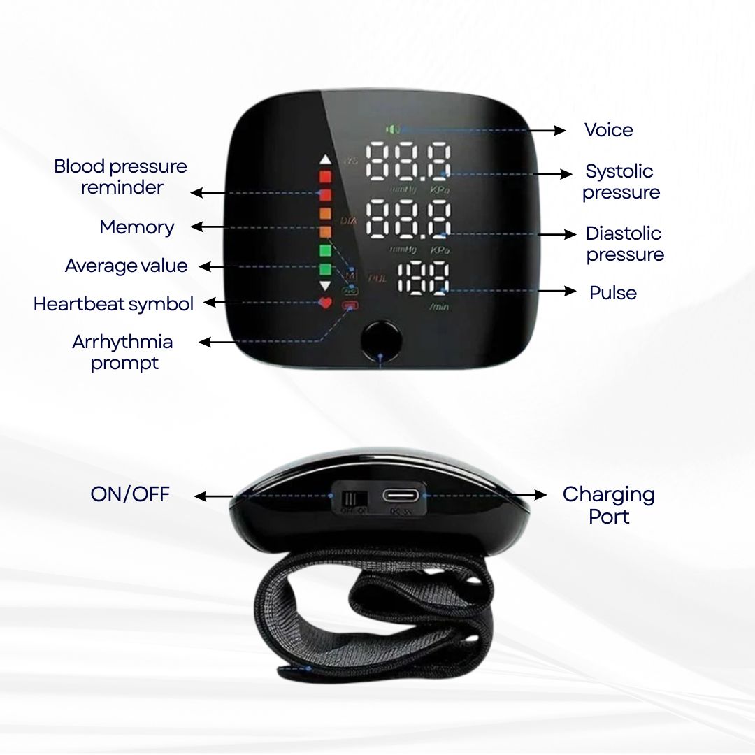 Smart Wrist Blood Pressure Monitor