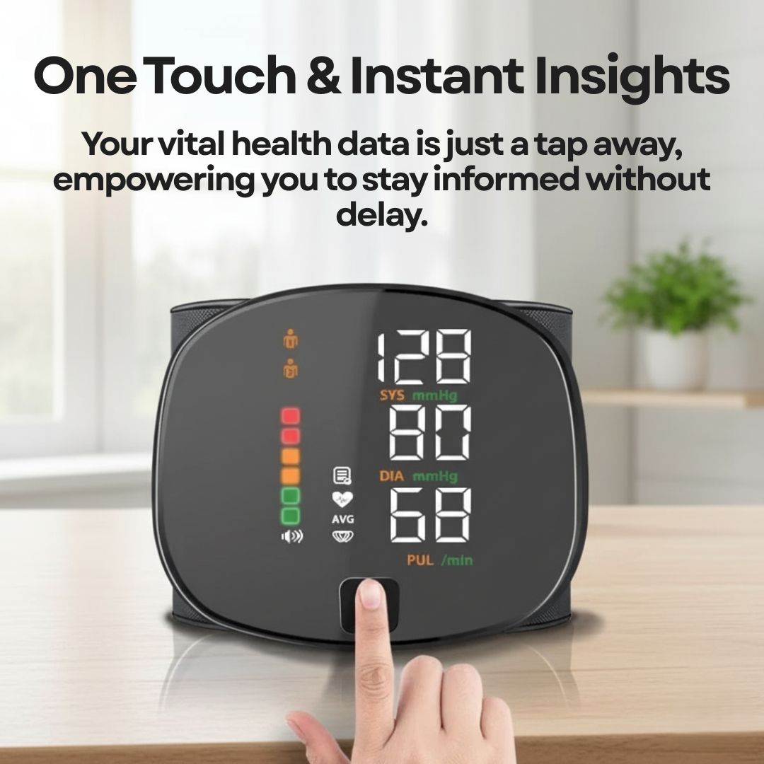 Smart Wrist Blood Pressure Monitor