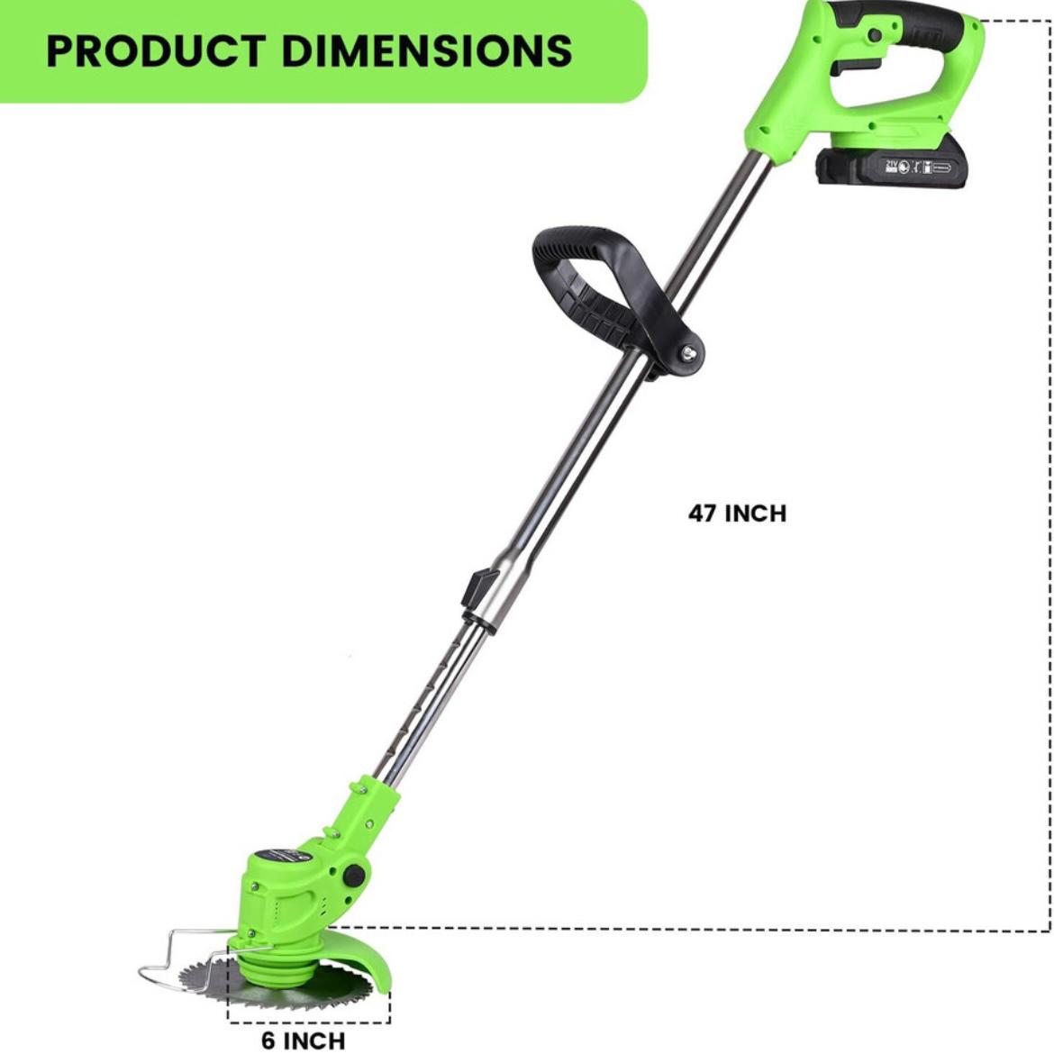 Cordless Grass Trimmer Rechargeable Lawn Cutter for Garden Edge Trimming