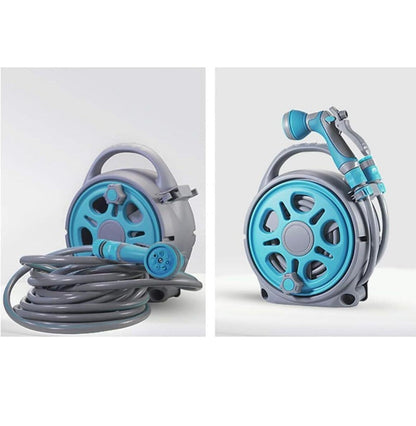 Portable Garden Hose Reel with Spray Gun