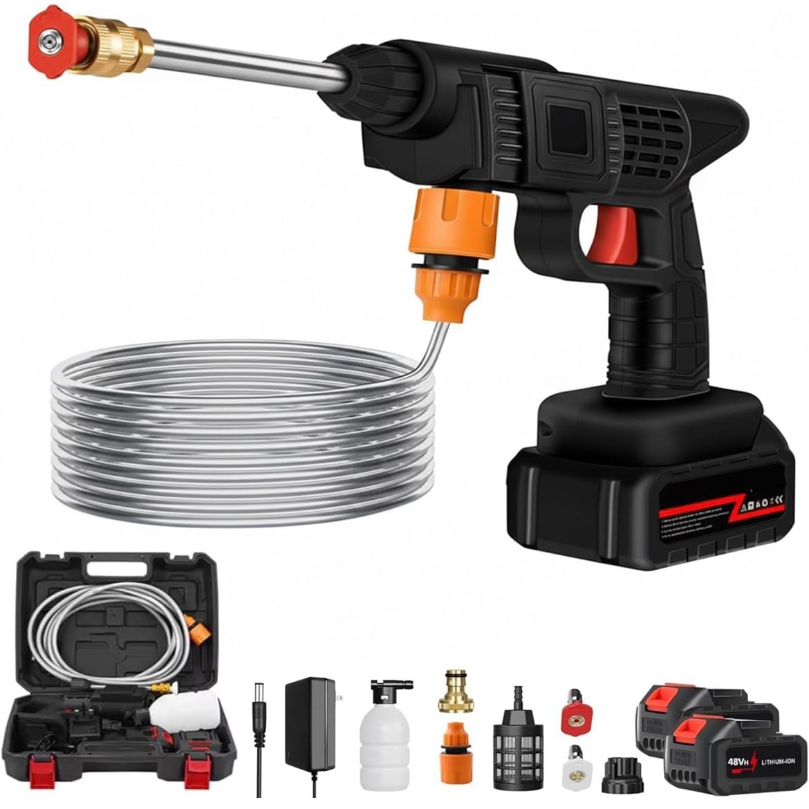 Cordless High Pressure Car Washer Gun with Rechargeable Battery